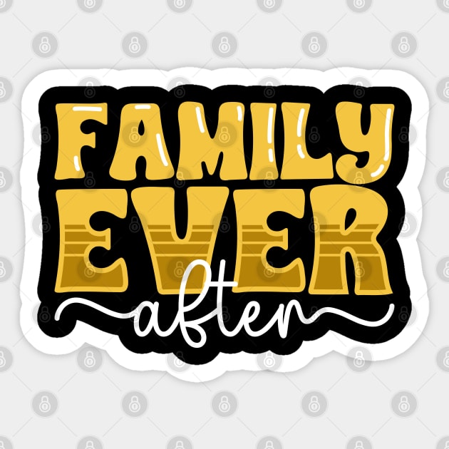 Family ever after - adoption announcement Sticker by Modern Medieval Design